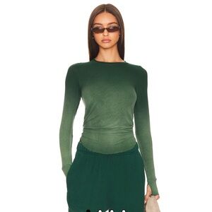 Michael Lauren - Alick Long Sleeve Tee in Vintage Emerald